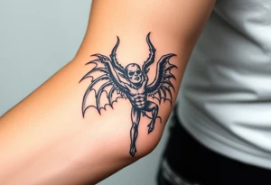 Lucifer as an angel beautiful tattoo idea