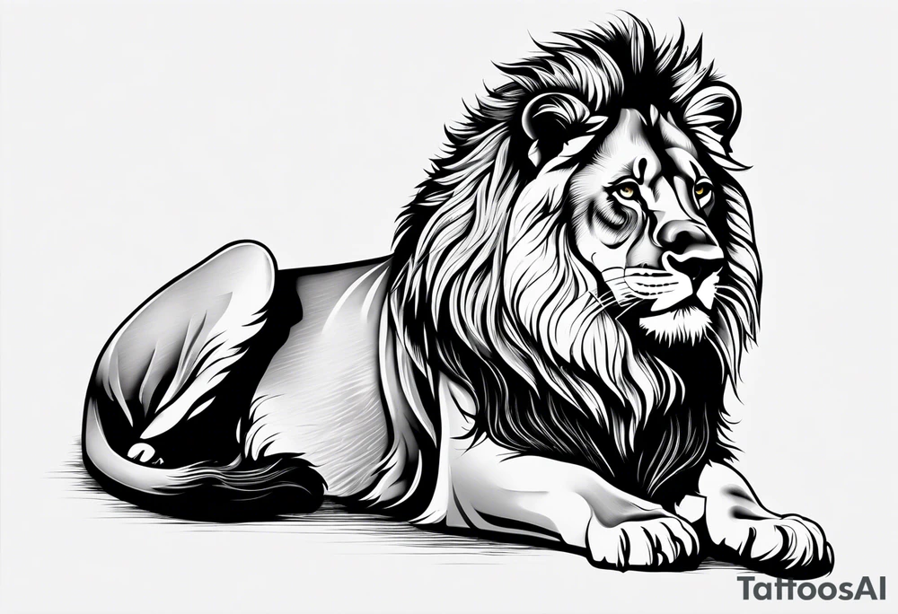 little lion tattoo idea