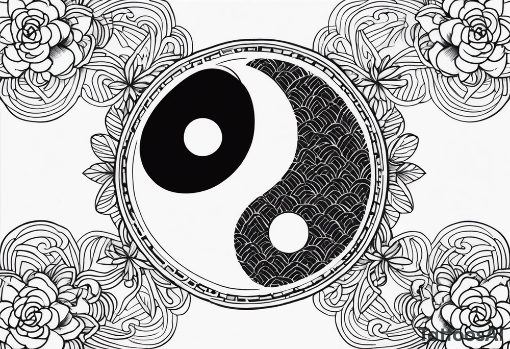 yin yang irezumi tattoo idea