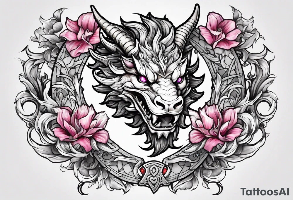 Taurus dragon whole body girly tattoo idea
