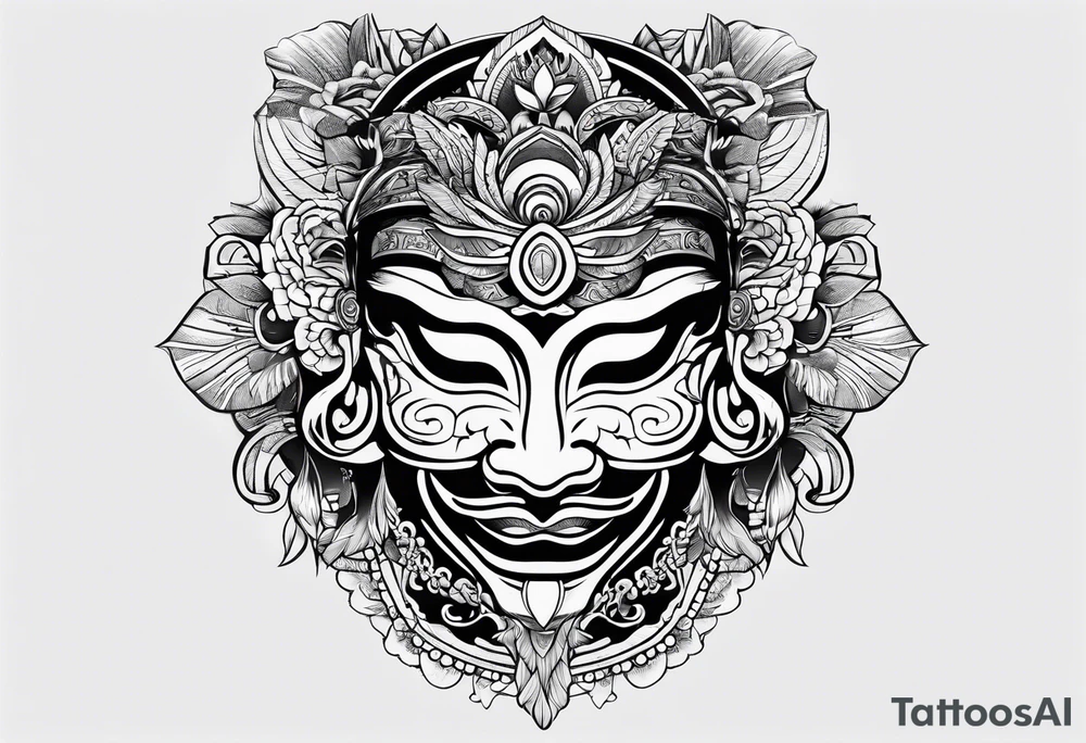 Yone mask tattoo idea