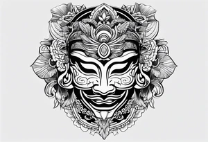 Yone mask tattoo idea