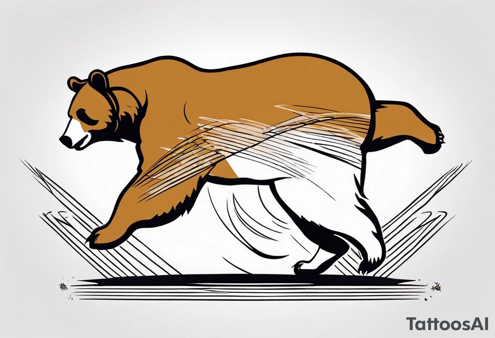 Dancing bear tattoo idea
