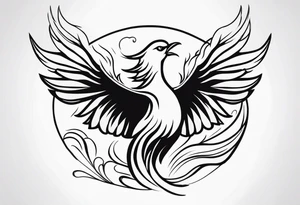 Rising Phoenix tattoo idea