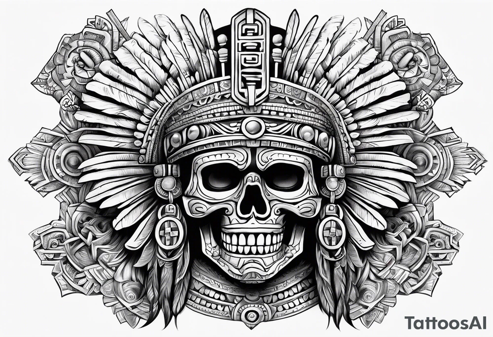 aztec god of death Mictlantecuhtli tattoo idea