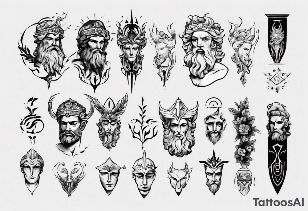 greek god tattoo idea