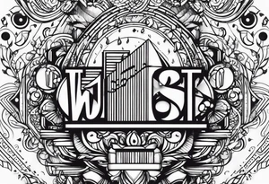 Music lights sound engeneering tattoo idea