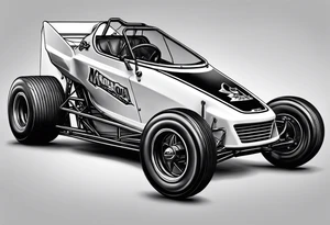 Micro sprint car with #2 tattoo idea