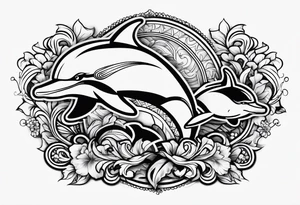 Miami dolphins no flowers tattoo idea