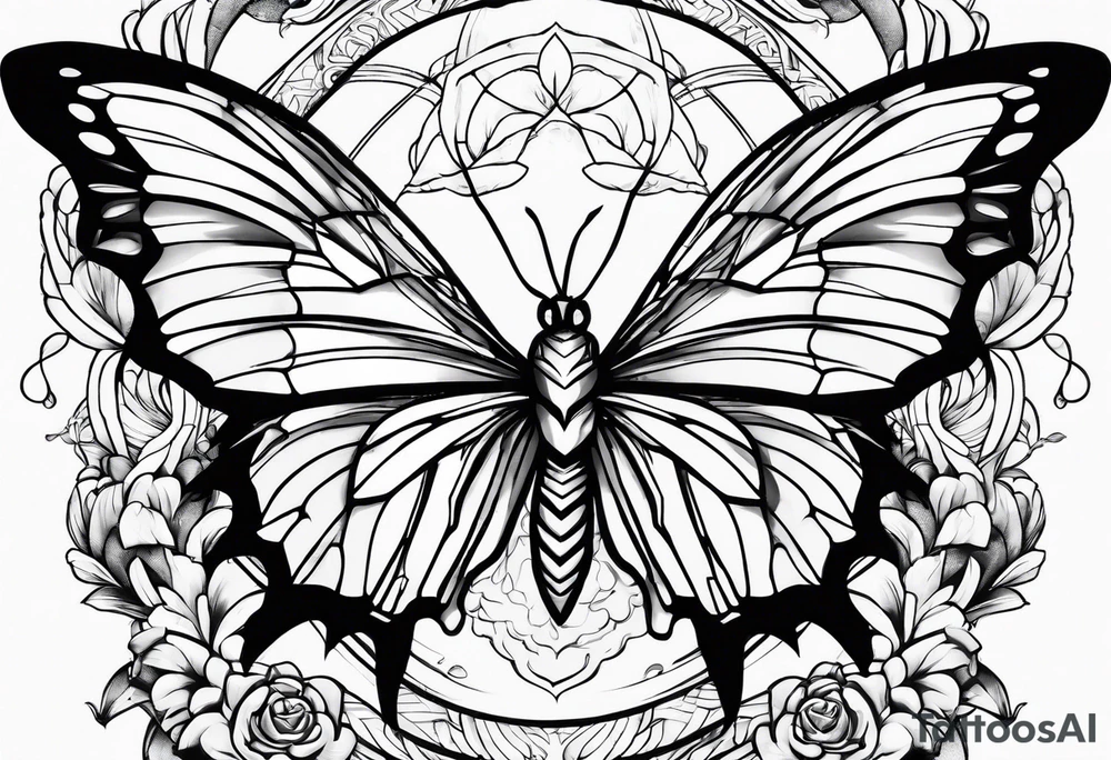 dragon ball z butterfly tattoo idea