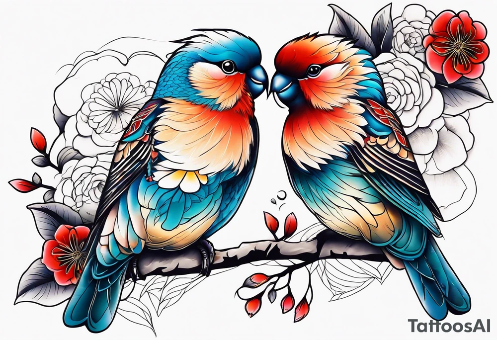 Love birds tattoo idea