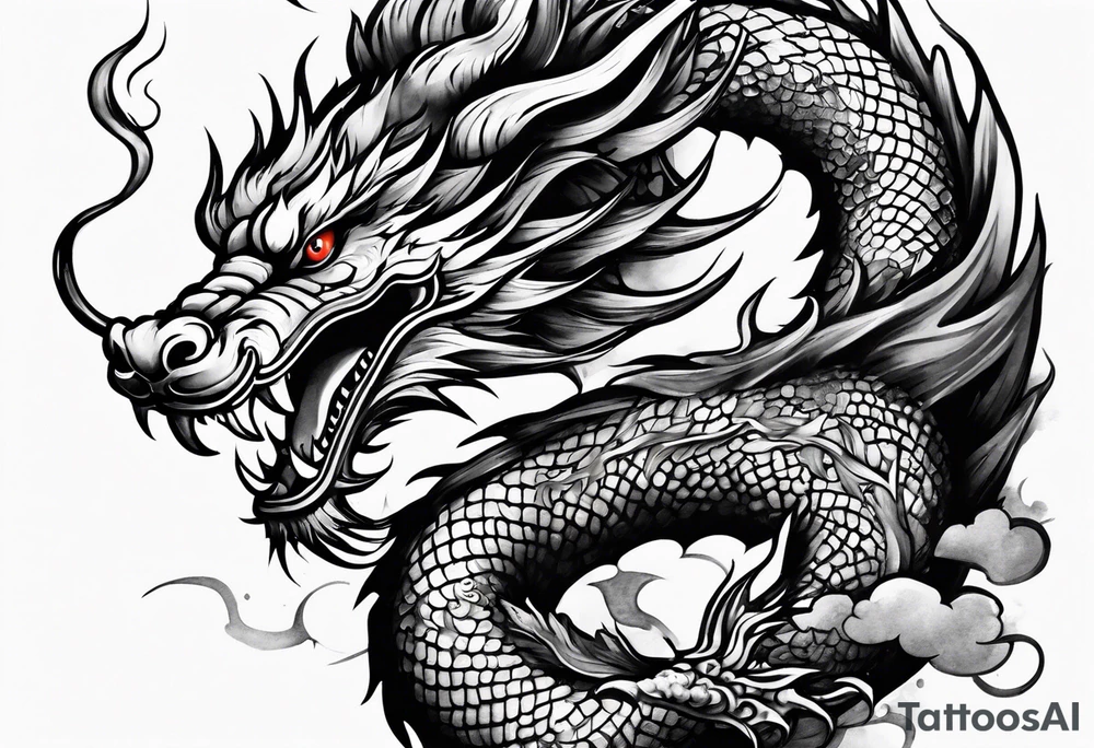 Traditional Chinese Dragon tattoo idea