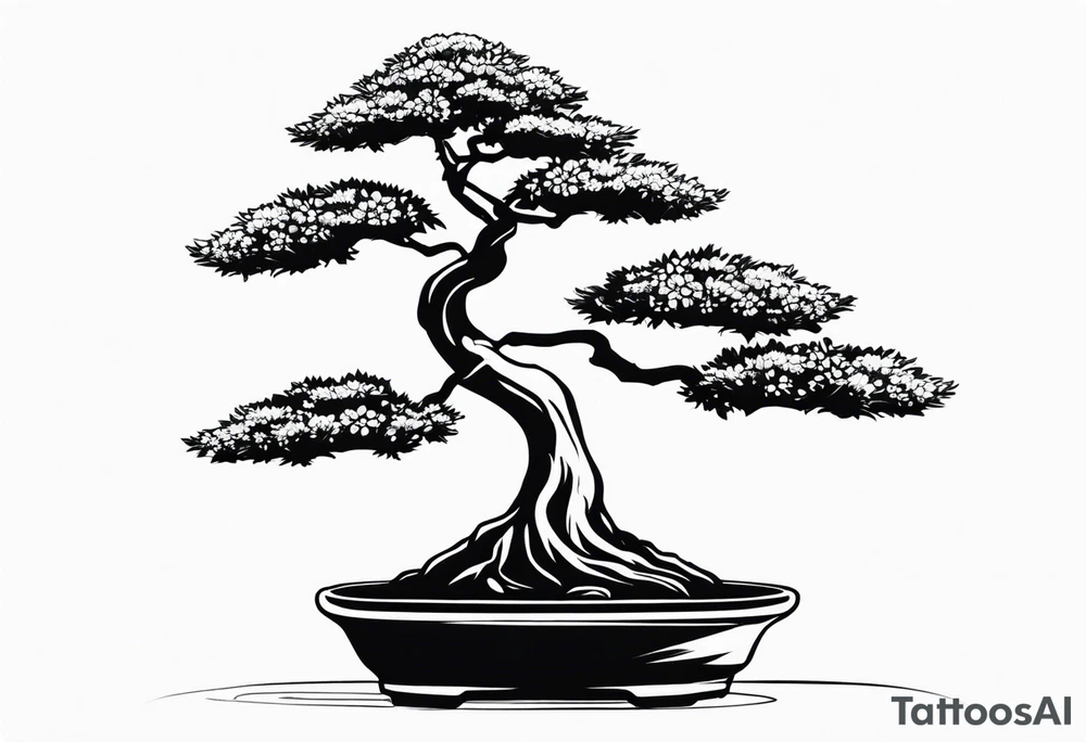 bonsai tree tattoo idea