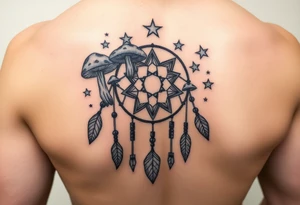 Mushrooms dreamcatcher
Stars tattoo idea