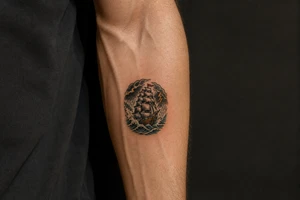 old ship in a storm tattoo idea