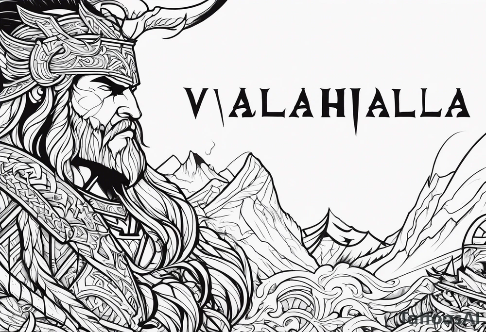 Valhalla berserker tattoo idea