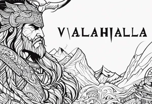 Valhalla berserker tattoo idea