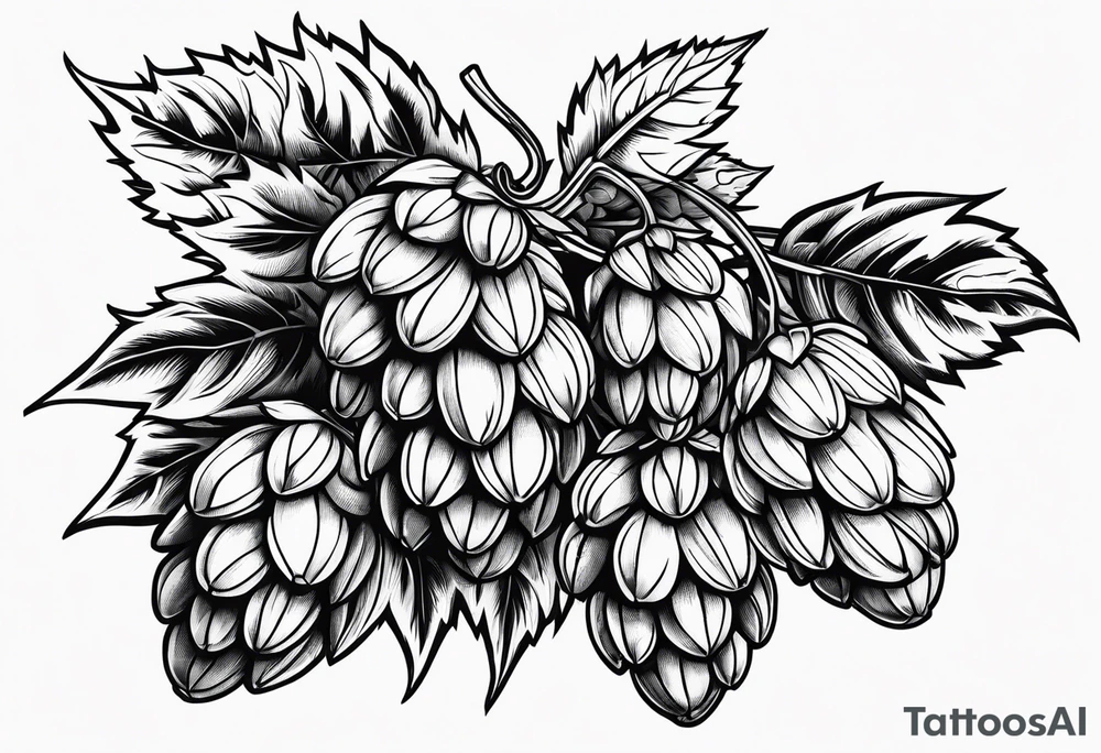 traditional hops tattoo idea