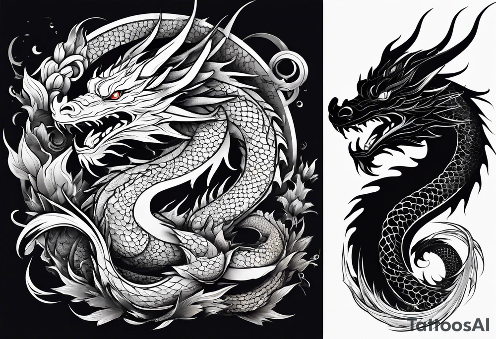 Dragon tattoo idea