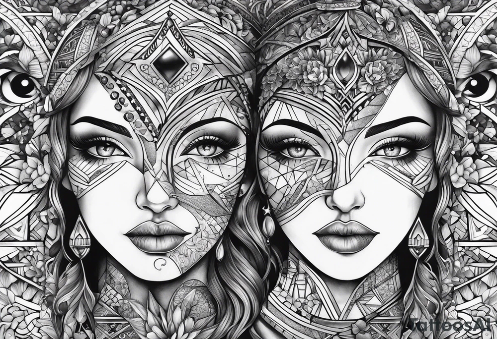three person side by side. Daughter on the left, mother in the middle, grandmother on the right. greater age difference tattoo idea