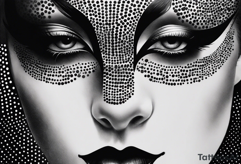 masquerade ball tattoo idea