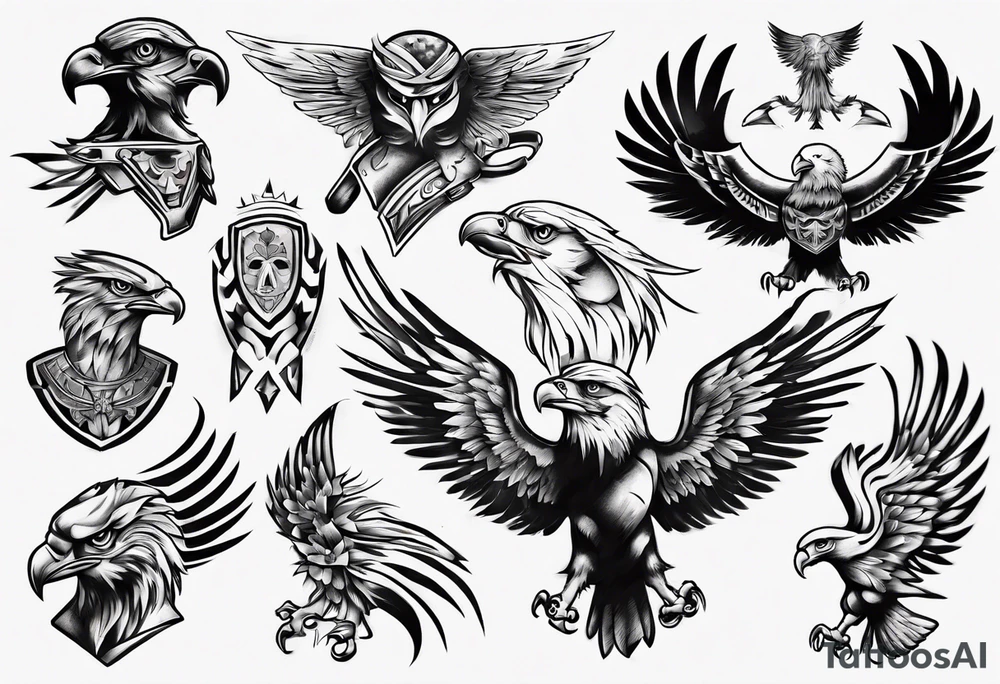American Eagle Warrior tattoo idea