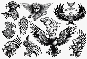 American Eagle Warrior tattoo idea