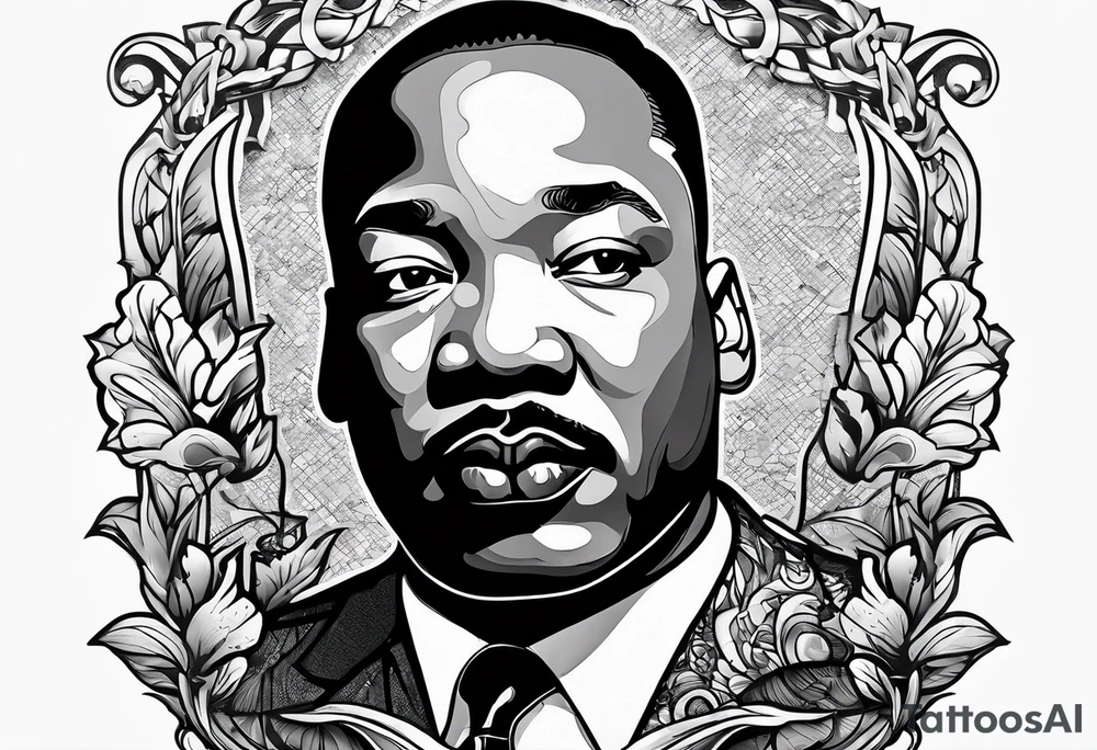 martin luther king jr smoking cigarette tattoo idea