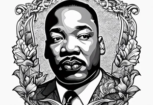 martin luther king jr smoking cigarette tattoo idea