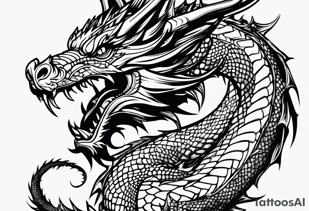 Dragon tattoo idea