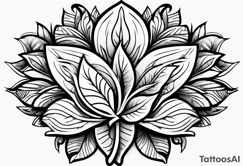 4 leaf clovet tattoo idea