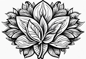 4 leaf clovet tattoo idea