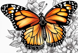 Monarch butterfly tattoo idea