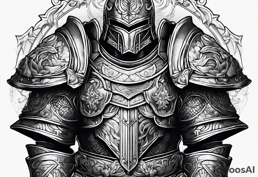 heavy armor tattoo idea