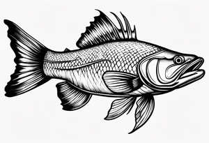 cod fish tattoo idea