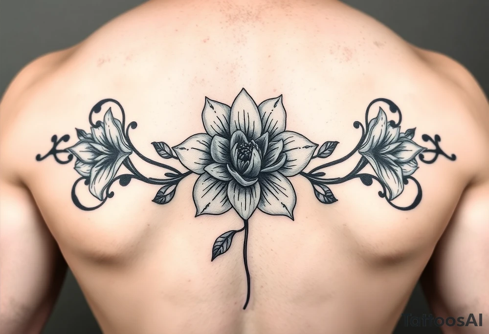 flower that represents the birth months of February March april tattoo idea