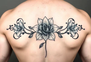 flower that represents the birth months of February March april tattoo idea