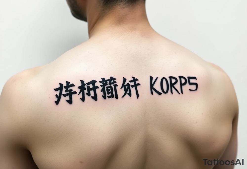 Republic of Korea
                Marine Corps
lettering to left arm tattoo idea