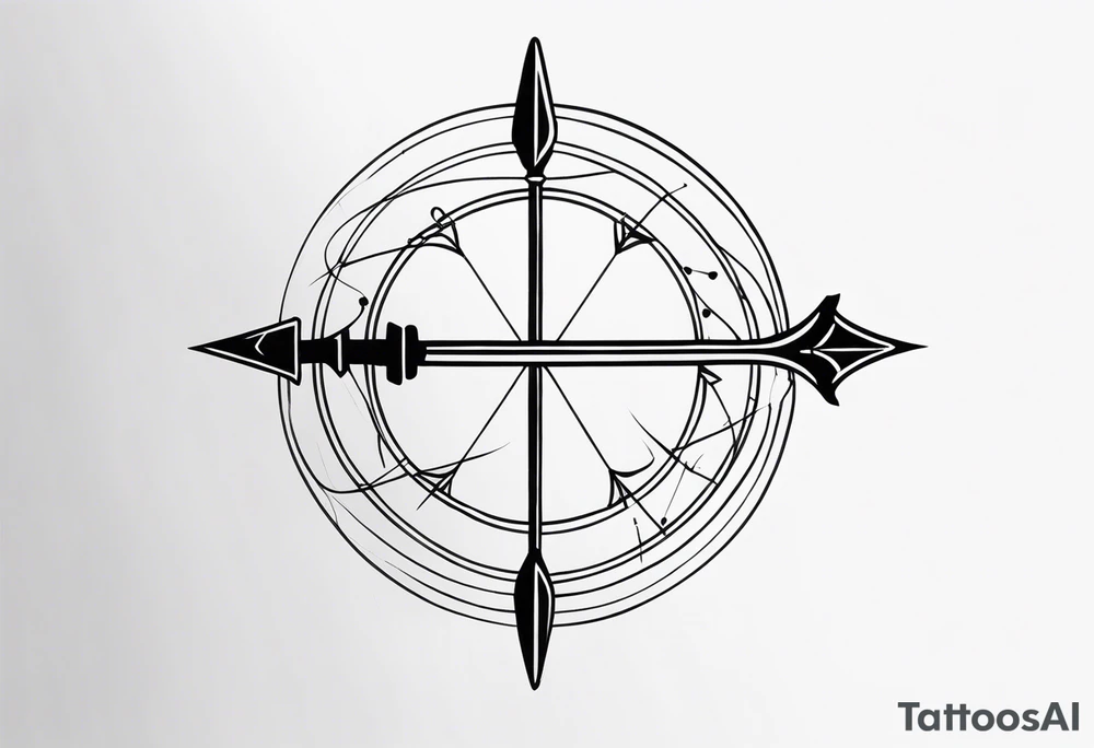 Bow and Arrow tattoo idea