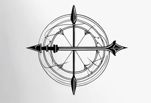 Bow and Arrow tattoo idea