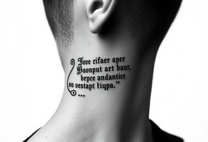 russian orthodox phrase on the side of my left neck tattoo idea