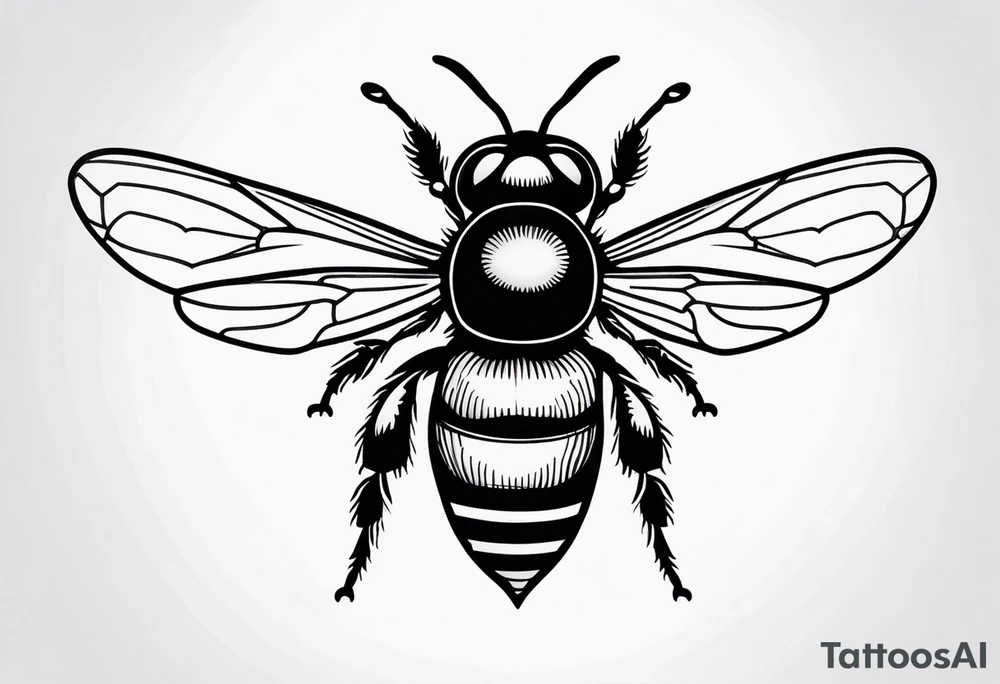 a bee tattoo idea