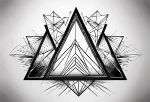 3 interconnecting triangles tattoo idea