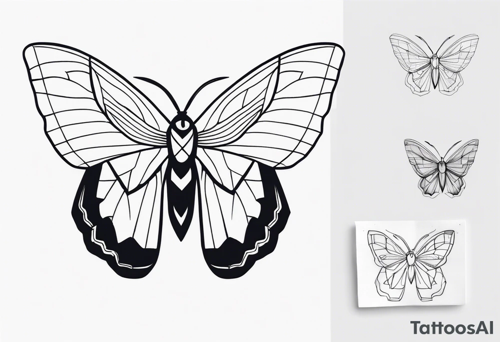 moth tattoo idea