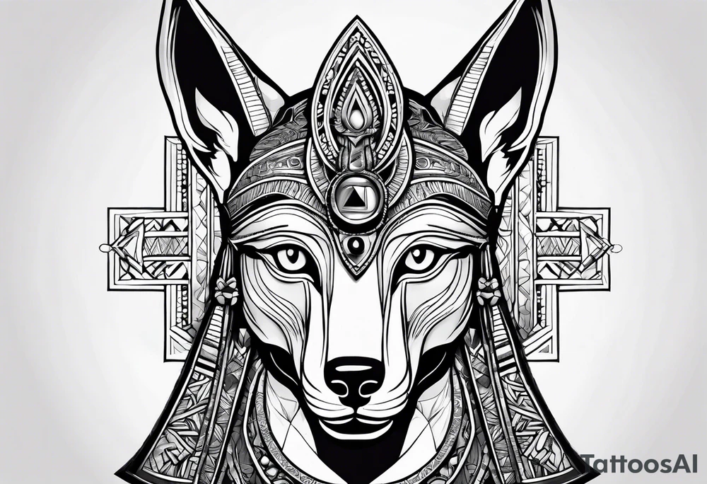 olho de anubis tattoo idea