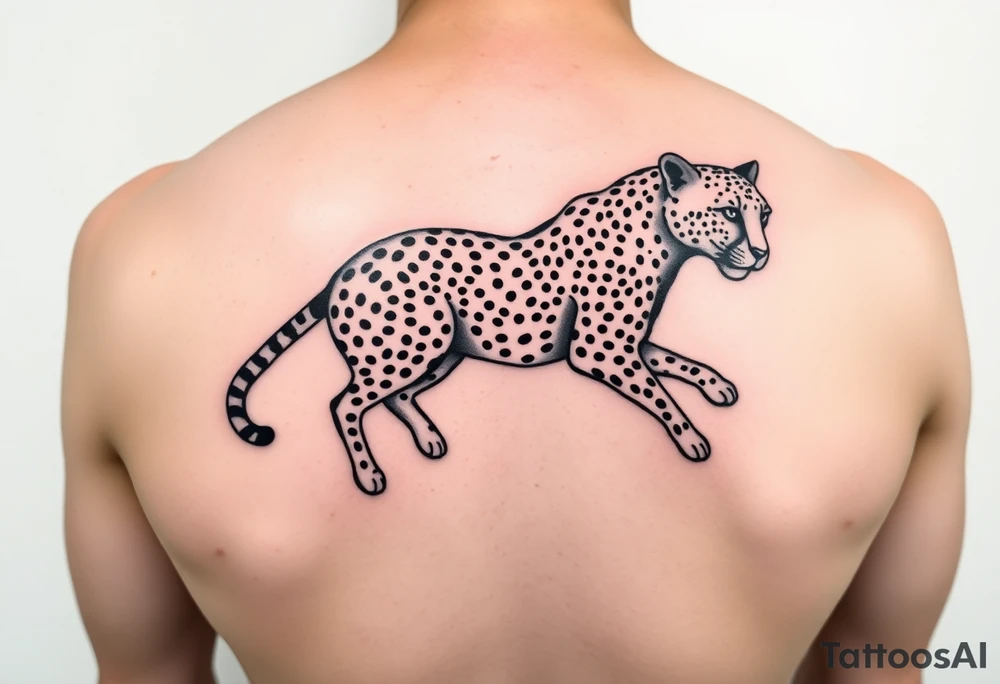 cheetah tattoo tattoo idea