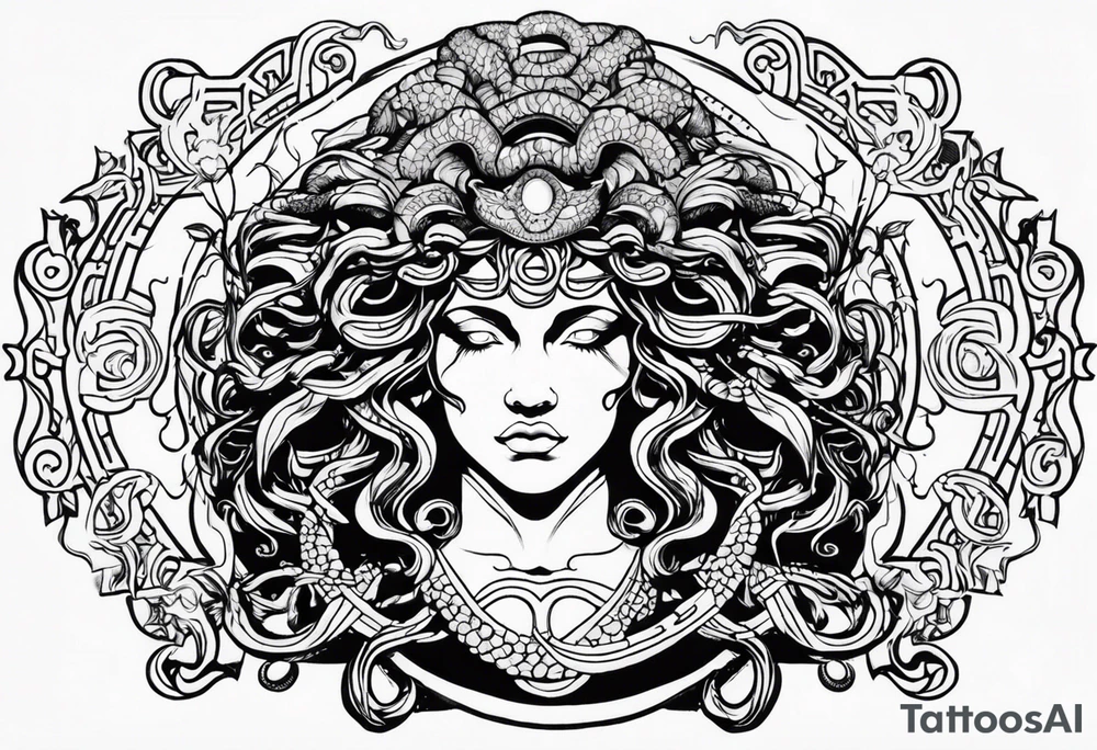 Gorgon Medusa, ancient greece tattoo idea