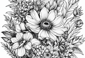 Wildflowers tattoo idea