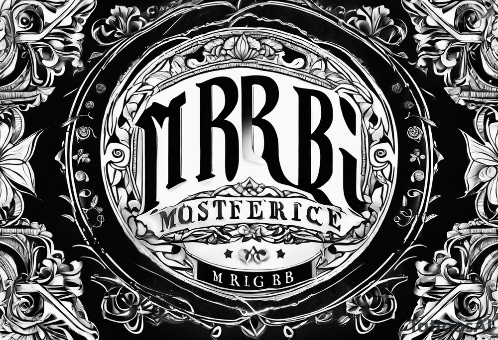 letters: "MRBG" tattoo idea