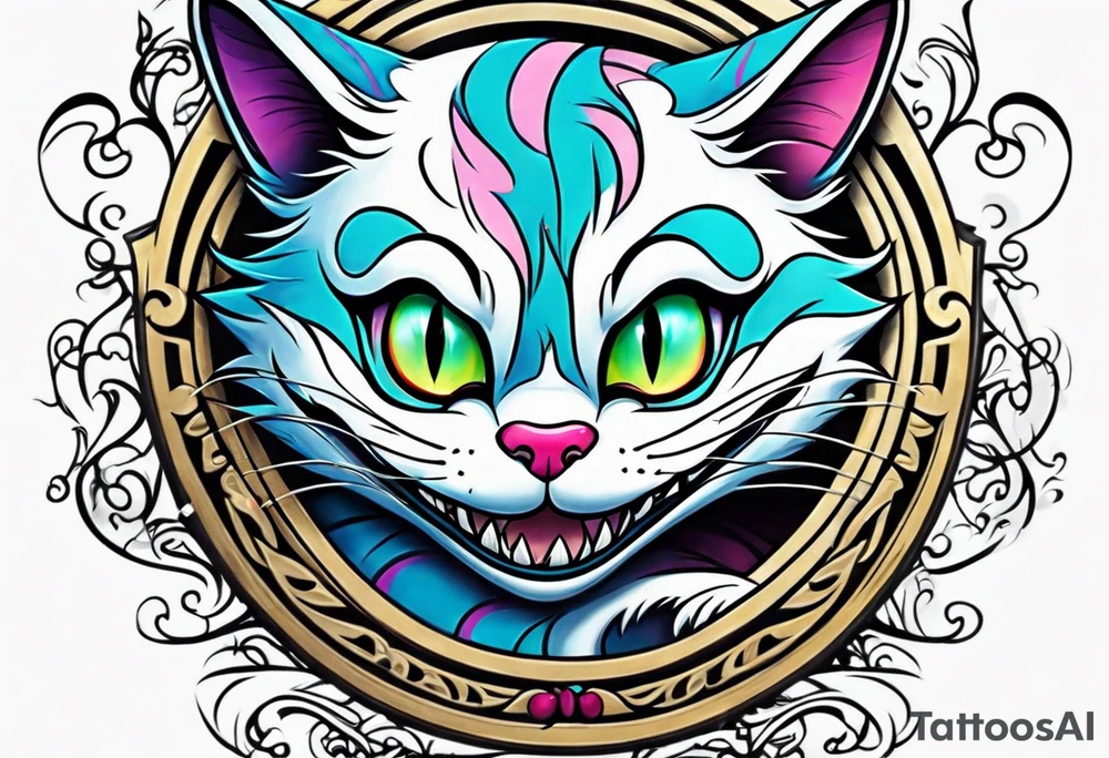 Disney Cheshire cat tattoo idea